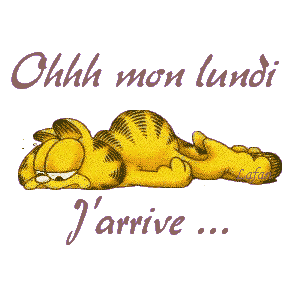 Gif animé Bon lundi j'arrive